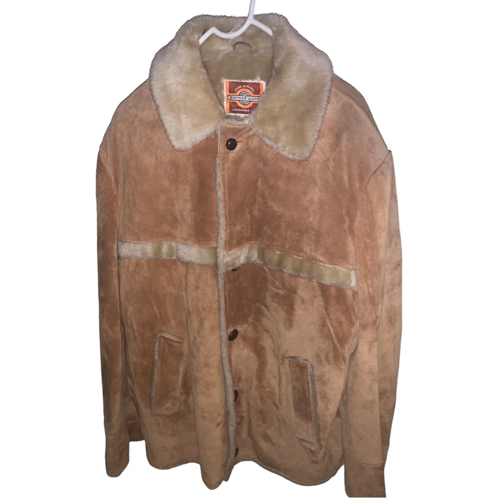 Vintage Pioneer Wear Suede Fur Jacket